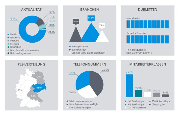 Datenaudit zur Ermittlung der Qualität Ihrer B2B-Datenbank